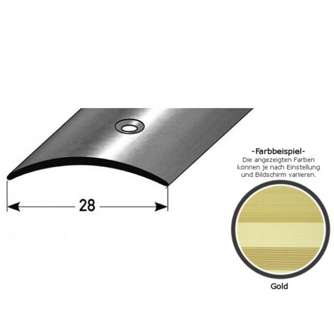 PROVISTON Übergangsprofil Aluminium eloxiert Goldfarbig Breite 28