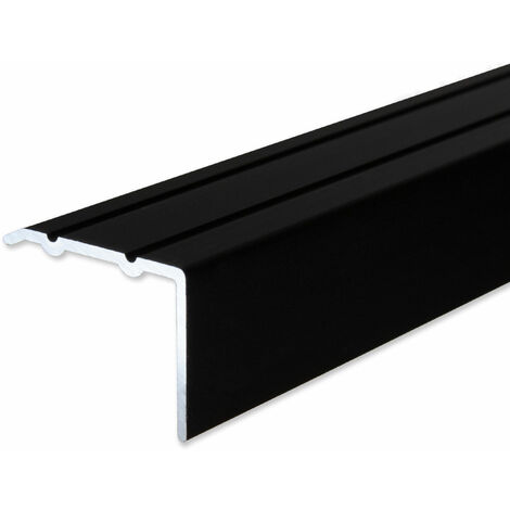 PROVISTON  Winkelprofil  Aluminium eloxiert  Bronze Dunkel  Breite 24.5 mm  Höhe 18 mm  Länge 1000 mm  Selbstklebend  Treppenkantenprofil  Treppenwinkel  Treppenkante  Kombiwinkel  1 Stück