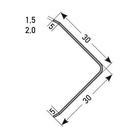 PROVISTON Eckschutzwinkel Aluminium Silber Breite 30 mm Höhe 30 mm Länge 1000 mm Im Knick Gebohrt Eckschutzprofil Eckschutzleiste Metallprofil 1 Stück