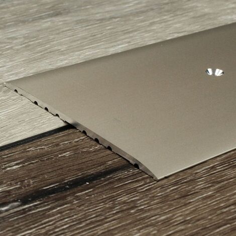 PROVISTON Übergangsprofil 80 x 3.5 x 1000 mm Aluminium eloxiert Übergangsschiene Bronze hell Bodenprofil
