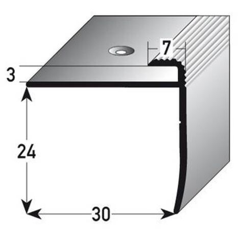 PROVISTON  Einfass- & Abschlussprofil  Aluminium  30 x 24 x 1000 mm  Bronze Dunkel  Einschubprofil  Abschlussleiste  Bodenprofil