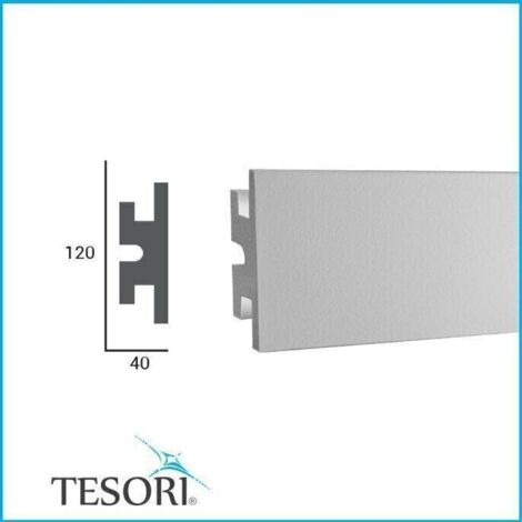 PROVISTON  Lichtleiste  XPS  120 x 40 x 1150 mm  Weiß  Indirekte Beleuchtung  Led-Beleuchtung