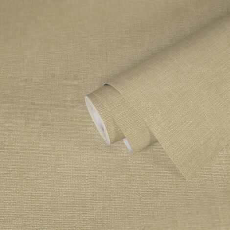 A.S. Création Tapete Stoffoptik Beige 10.05 m x 0.53 m ansatzfrei Vlies hoch waschbeständig gut lichtbeständig restlos trocken abziehbar (1/5)