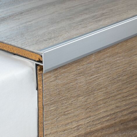 PROVISTON Mini Cornière Nez De Marche Acier Mat 22 Mm X 5 Mm X 2700 Mm - Profilés Métalliques Non Percés, Made In Germany
