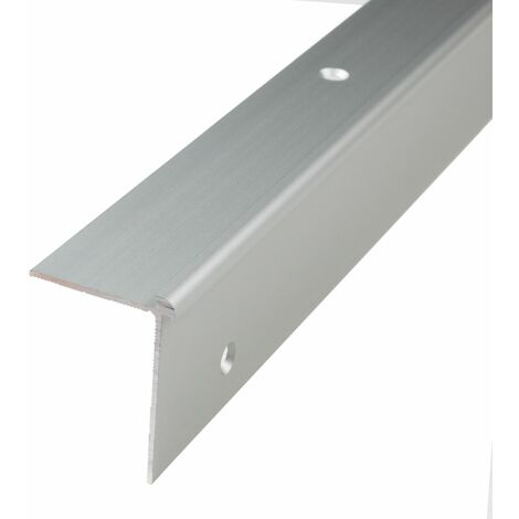 PROVISTON Treppenkanten- & Winkelprofil Aluminium 39 x 29 x 1000 mm Silber Winkelprofil