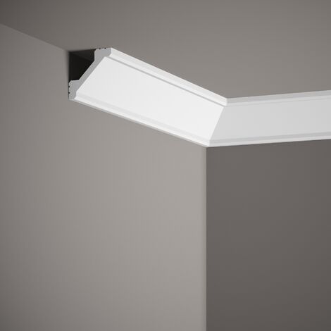 PROVISTON  Stuckleiste  50 x 53 x 2000 mm  Weiß  Deckenleiste  LED Lichtleiste  Indirekte Beleuchtung  Modern  Hochwertig  Robust  Langlebig  1 Stück