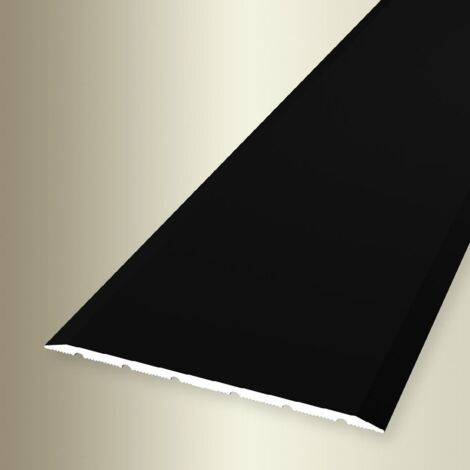 PROVISTON Übergangs- & Ausgleichsprofil Aluminium 80 x 1000 mm Schwarz Bodenprofil Metallprofil Übergangsschiene