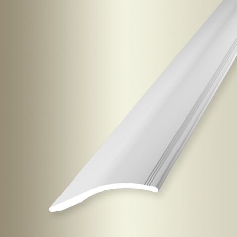PROVISTON Übergangs- & Ausgleichsprofil Aluminium 40 x 1000 mm Weiß Bodenprofil Metallprofil Übergangsschiene