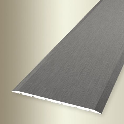 PROVISTON Übergangs- & Ausgleichsprofil Aluminium 80 x 900 mm Edelstahl Fein Geschliffen Bodenprofil Metallprofil Übergangsschiene
