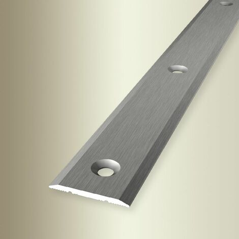 PROVISTON Übergangsprofil Breite: 25 mm Höhe: 0 - 99 mm Länge: 1000 mm Aluminium eloxiert Glatt Edelstahl Fein Geschliffen Mittig Versenkt Gebohrt