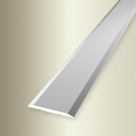 PROVISTON  Übergangs- & Ausgleichsprofil  Aluminium  25 x 1000 mm  Silber  Bodenprofil  Metallprofil  Übergangsschiene
