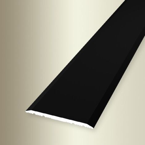 PROVISTON Übergangs- & Ausgleichsprofil Aluminium 32 x 1000 mm Schwarz Bodenprofil Metallprofil Übergangsschiene