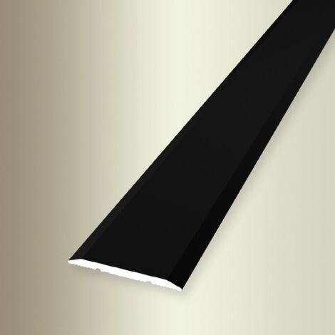 PROVISTON  Übergangs- & Ausgleichsprofil  Aluminium  25 x 1000 mm  Schwarz  Bodenprofil  Metallprofil  Übergangsschiene