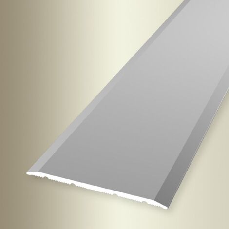 PROVISTON Übergangs- & Ausgleichsprofil Aluminium 60 x 1000 mm Silber Bodenprofil Metallprofil Übergangsschiene