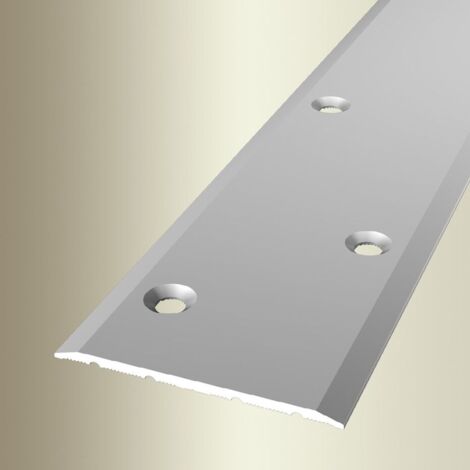 PROVISTON Übergangs- & Ausgleichsprofil Aluminium 60 x 1000 mm Silber Bodenprofil Metallprofil Übergangsschiene