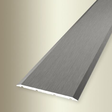 PROVISTON Übergangs- & Ausgleichsprofil Aluminium 40 x 2700 mm Edelstahl Bodenprofil Metallprofil Übergangsschiene