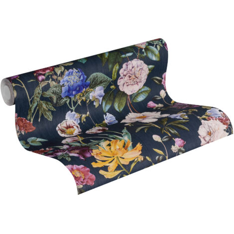 A.S. Creation Jette 5 373364 Vliestapete Blumenoptik 0.53 m x 10.05 m Blau (1/5)