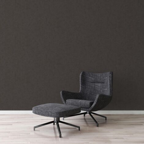 A.S. Creation Titanium 3      381975  Vliestapete Einfarbig  0.53 m x 10.05 m  Schwarz (1/4)