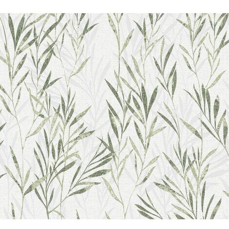 A.S. Creation Flavour 367123 Vliestapete Blumen 0.53 m x 10.05 m Grün (1/5)
