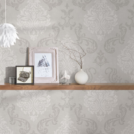 Vliestapete Beige Motiv Tapete Gemustert gerader Ansatz Memory 2 (1/5)
