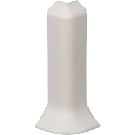 PROVISTON Aussenecke für Sockelleiste 12.8 x 60 mm Kunststoff Fußleiste Weiß