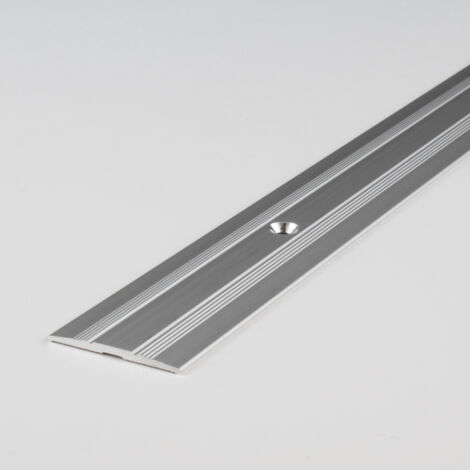 Übergangsprofil "Tilburg"/ Übergangsschiene, 27 mm, Typ: 11 (Aluminium eloxiert):-silber-1000-gebohrt