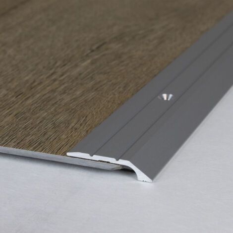 Abschlussprofil / Abschlussleiste "Maryville", 4,5 mm Einfasshöhe, Aluminium eloxiert, gebohrt-silber-900-gebohrt