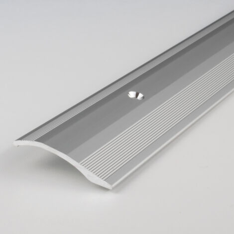 Ausgleichsprofil / Anpassungsprofil "Creston", Ausgleich: 2 - 16 mm, 40 mm breit, Aluminium eloxiert, gebohrt / selbstklebend-silber-1000-selbstklebend