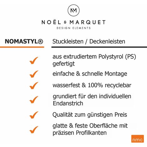 Stuckleiste / Zierleiste Karlsbad (NMC NOMASTYL® Plus - I)