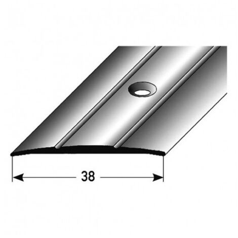 PROVISTON Übergangs- & Ausgleichsprofil Aluminium 28 x 1.5 x 1000 mm Schwarz Bodenprofil Metallprofil Übergangsschiene