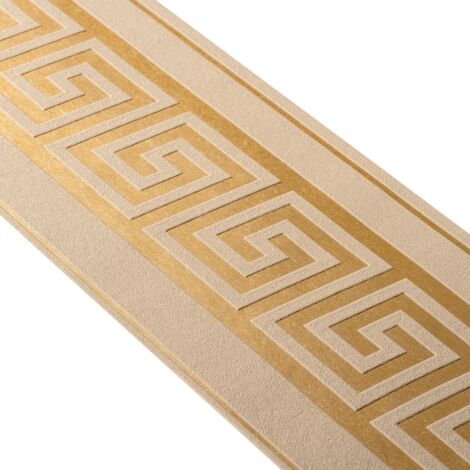 A.S. Creation  Only Borders 11  383938  Vliesbordüre  Geometrisch  5.00 x 0.10 m  Gold  Tapete