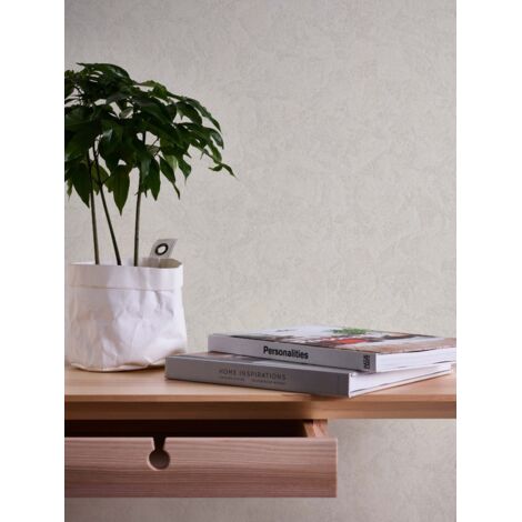 A.S. Creation Premium Wall 2 390354 Vliestapete Einfarbig 10.05 x 0.53 m Weiß Wohnzimmer Schlafzimmer Flur Küche Esszimmer Badezimmer Bad Arbeitszimmer Büro Diele