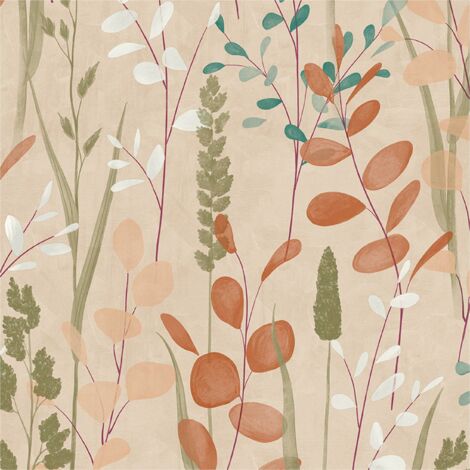 Vliestapete A63504 Tapete Bäume / Blätter 0.53 x 10.05 m Grandeco Ciara Beige (1/4)