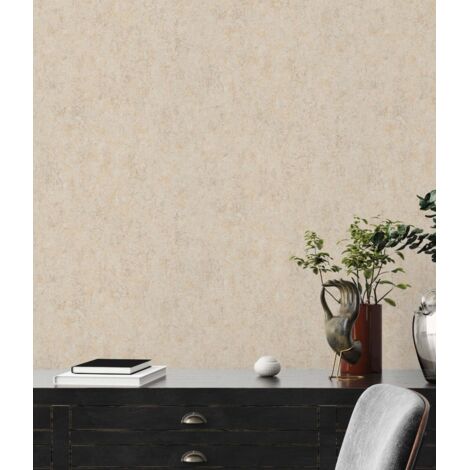 A.S. Creation Premium Wall 2 390361 Vliestapete Einfarbig 10.05 x 0.53 m Creme Wohnzimmer Schlafzimmer Flur Küche Esszimmer Badezimmer Bad Arbeitszimmer Büro Diele