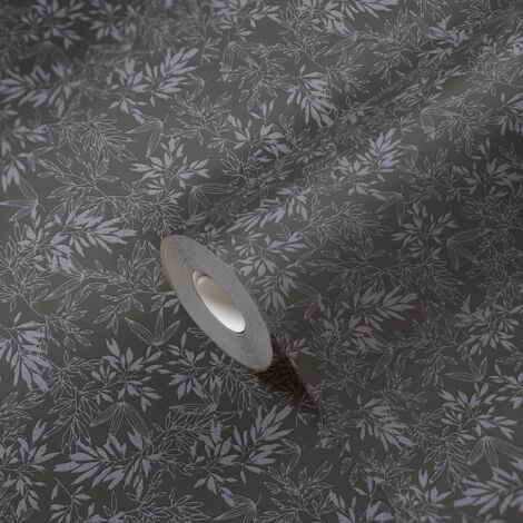 A.S. Creation  Attractive 2  390284  Vliestapete  Blumenoptik  10.05 x 0.53 m  Schwarz  Wohnzimmer  Schlafzimmer  Flur  Küche  Esszimmer  Badezimmer  Bad  Arbeitszimmer  Büro  Diele