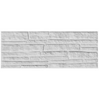 PROVISTON 3D Wandpaneel ROCK 180 x 485 x 25 mm Steinoptik Wandelement Polystyrol Weiß
