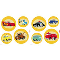 Komar Fenstersticker - Disney Cars Ka Chow - 30 x 30 cm - Fensteraufkleber - für Kinderzimmer