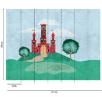 A.S. Creation Fototapete Livingwalls The Wall 382991 Ein Motiv pro Rolle 3.71 x 2.80 m Landschaft Grün