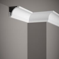 PROVISTON Moulure plafond Polystyrène 53 x 53 x 2000 mm Blanc Or Corniche - Bricolage PROVISTON Moulure plafond Polystyrène 53 x 53 x 2000 mm Blanc Or Corniche - Bricolage