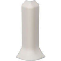 PROVISTON Aussenecke für Sockelleiste 12.8 x 60 mm Kunststoff Fußleiste Weiß