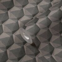 A.S. Creation Nara 387482 Vliestapete Geometrisch 10.05 x 0.53 m Grau Wohnzimmer Schlafzimmer Flur Küche Esszimmer Badezimmer Bad Arbeitszimmer Büro Diele