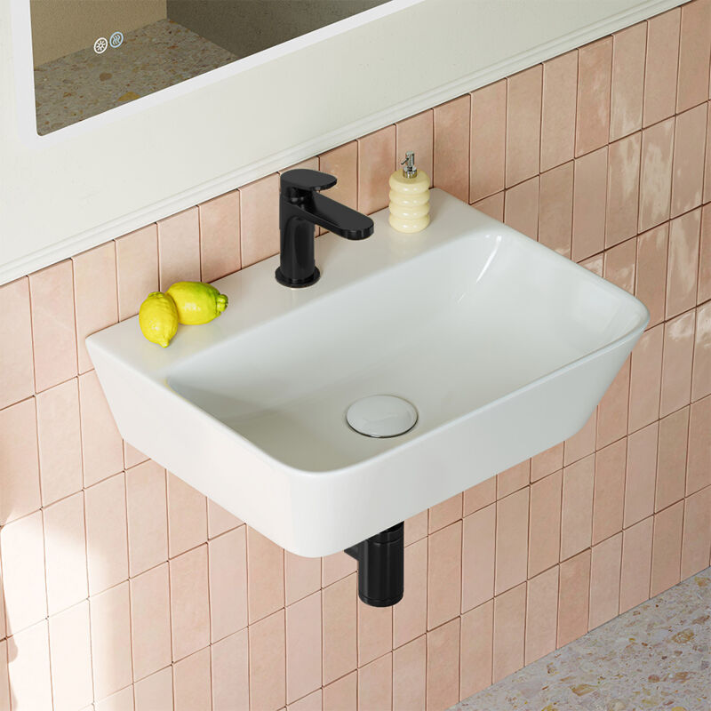Aufsatzwaschbecken Rund 35,8 Cm – Keramik Waschbecken Gold Matt Für Bad & Gäste WC, Modernes Design
