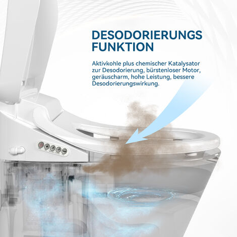 Smart Bidet Sitz Dusch WC Bidet Aufsatz Toilettensitz Elektrisch Gewärmter Sitz