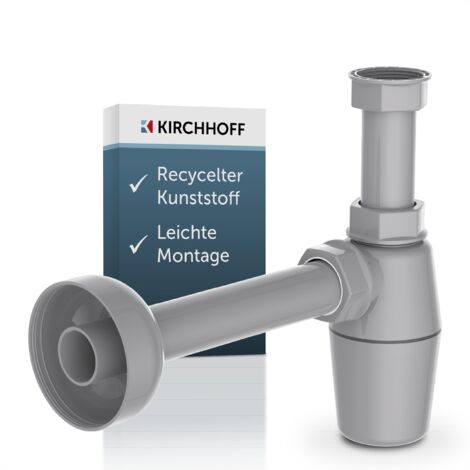 ECO-SAVE KS Flaschensiphon, Grau, 1 1/4" x 32 mm