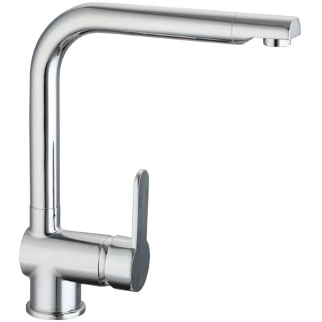 SCHÜTTE Wasserhahn Küche Einhebelmischer Küchenarmatur Spültischarmatur Mischbatterie Spülbecken L-Form Montage von oben 79800 (1/5)