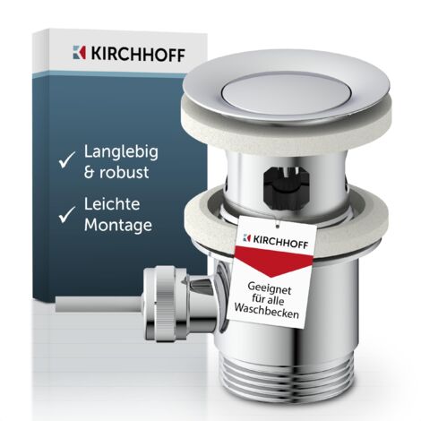 Exzentergarnitur, Chrom, 1 1/4", für Waschtisch (1/5)