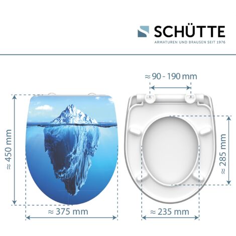 Duroplast HG WC-Sitz ICEBERG, mit Absenkautomatik und Schnellverschluss