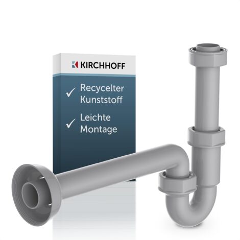 ECO-SAVE KS Röhrensiphon, Grau, 1 1/4" x 32 mm