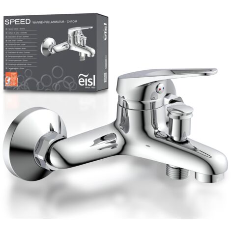 EISL Badewannenarmatur Wasserhahn Bad mit Brauseanschluss Einhebelmischer Mischbatterie Badewanne NI023SCR (1/5)