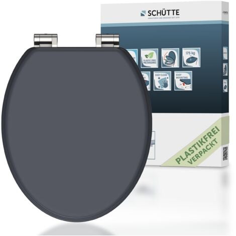 MDF WC-Sitz SPIRIT ANTHRAZIT, mit Absenkautomatik